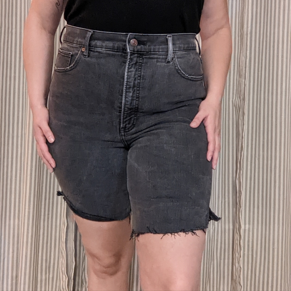 Denim biker shorts Express